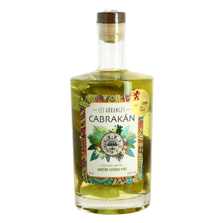 Rhum Arrangé CABRAKAN Menthe Citron Vert 70 cl