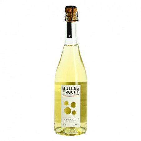 Bulles de ruches Hydromel extra brut Moderne Pétillant au Miel de Fleur de Litchi 75 cl